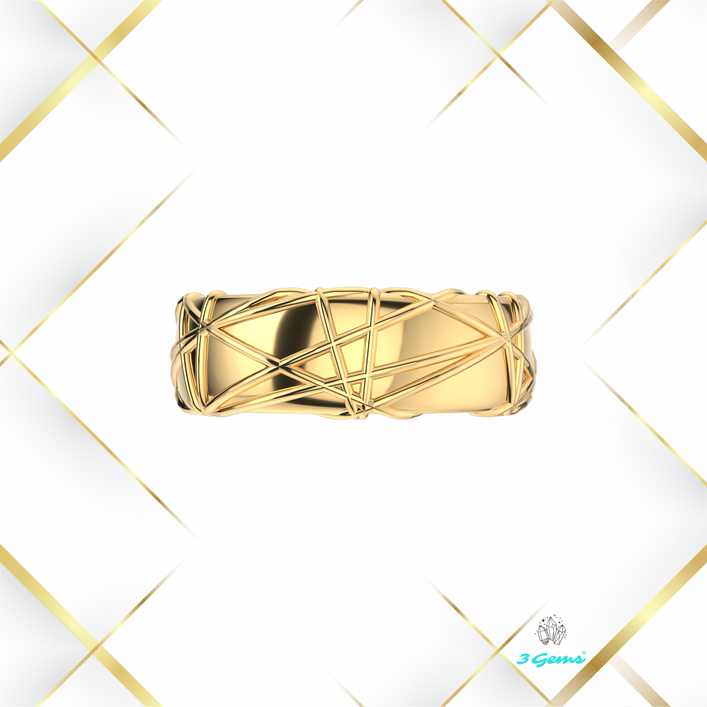 obraz złotego pierścienia Thorn Ring – 3Gems