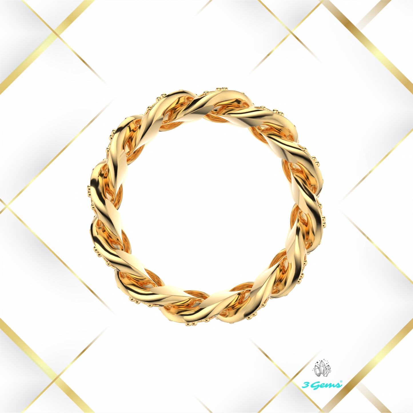 Pierścień "Cuban Ring Iced Out"