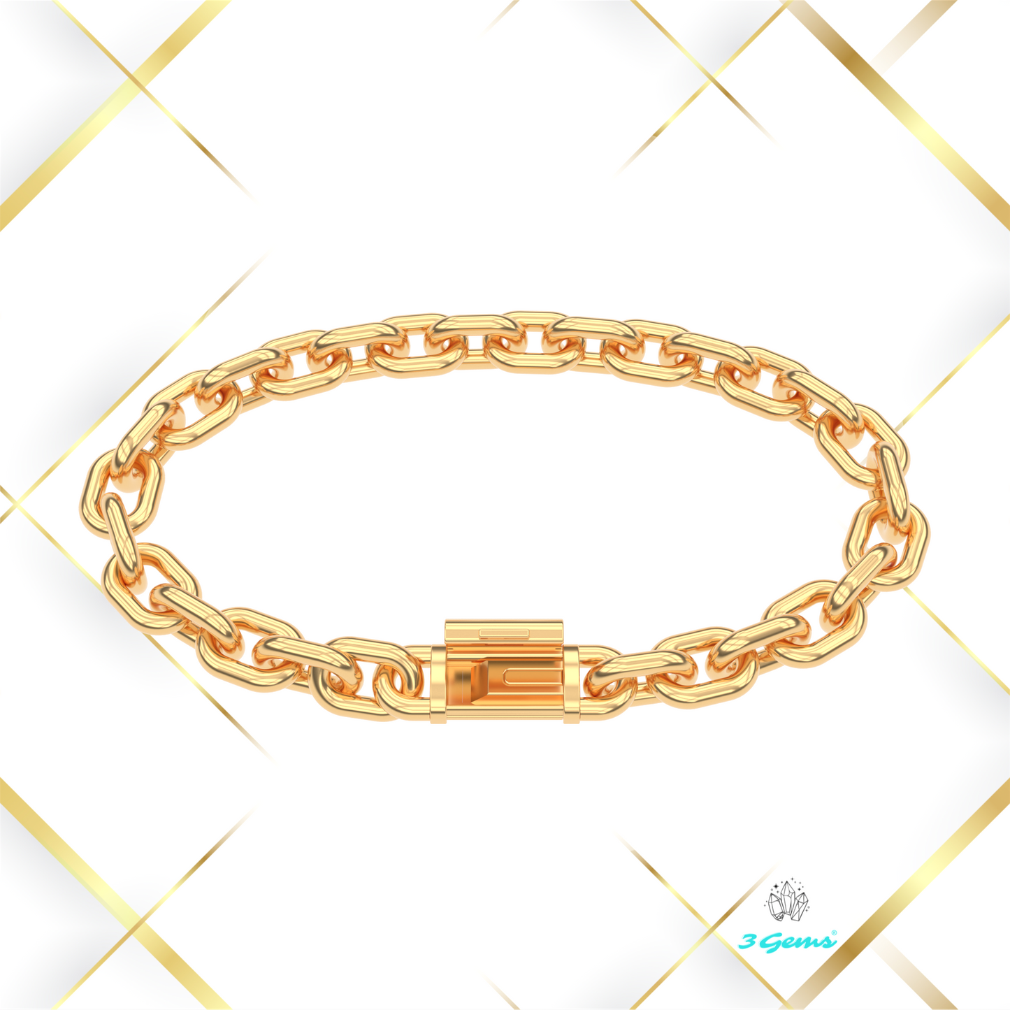 Bransoletka "Bold Cable" - 8mm