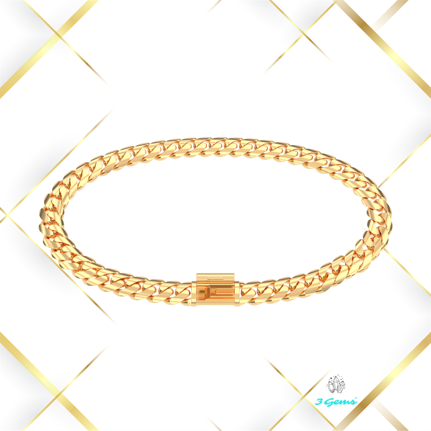 Bransoletka "Miami Cuban" - 6mm