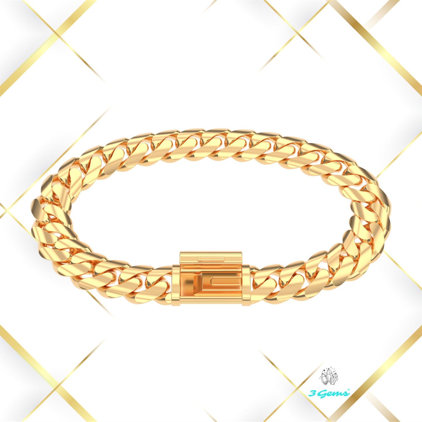 Bransoletka "Miami Cuban" - 10mm