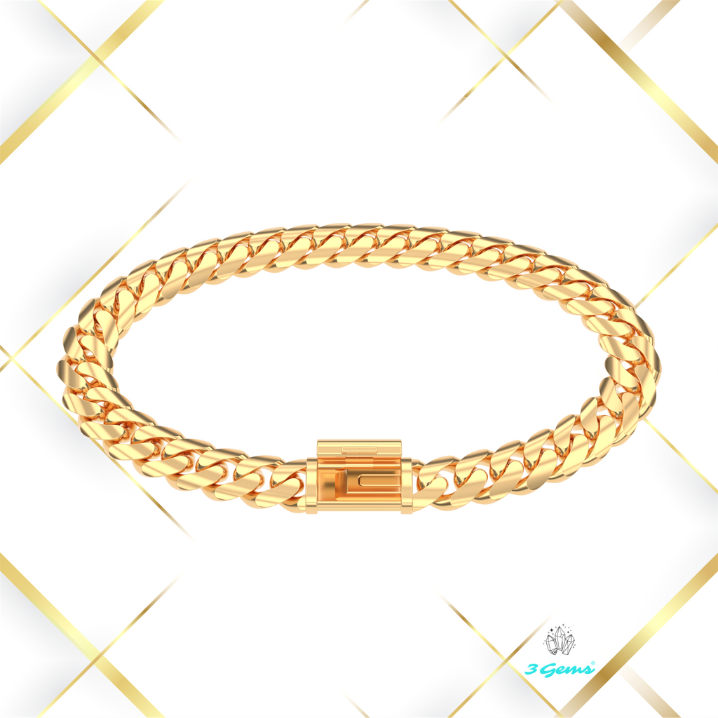 Bransoletka "Miami Cuban" - 8mm